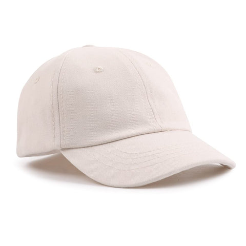 Plain Toddler Baseball Hat Unisex Cotton Kids Trucker Hat Adjustable Baby Boys Sun Caps Girls Baseball Cap 1-5Y (54cm(6-10Y), Beige)