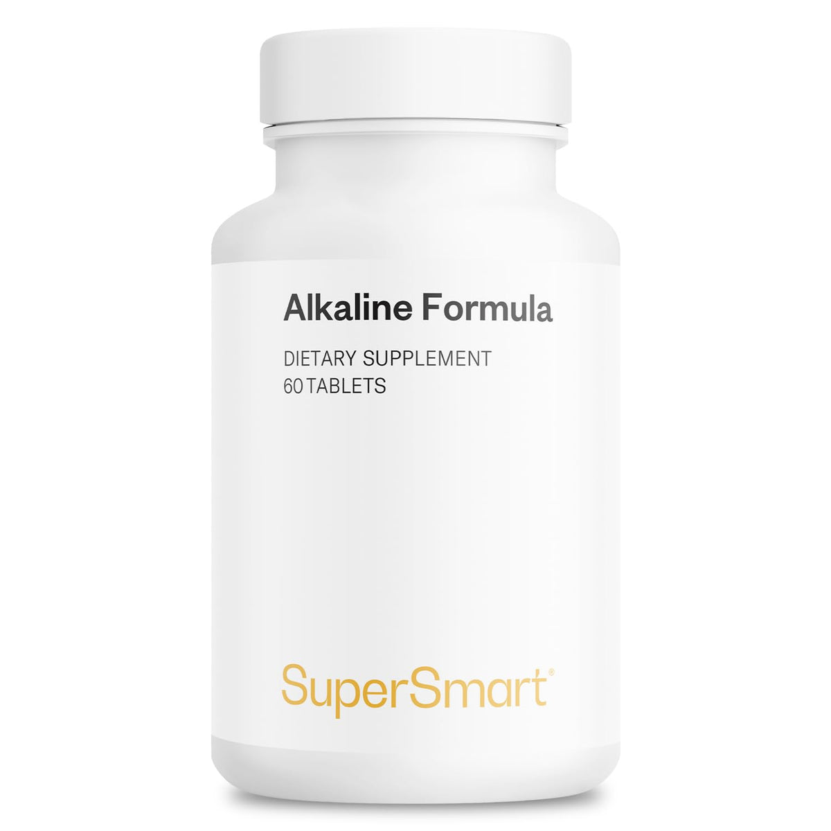 Supersmart - Alkaline Formula Supplement (Advanced Formula) - with Potassium Phosphate, Calcium & Magnesium Citrate - pH Balance | Non-GMO & Gluten Free - 60 Tablets