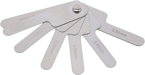 Htppzjr Dental Orthodontic Interproximal Enamel Reduction Stainless Steel Ipr Gauge Ruler 0.1-0.5 Mm, Metric and Imperial Measuring Tool