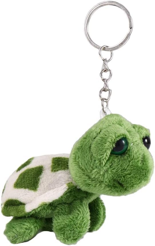 Jowxsx Green Mini Sea Creatures Turtle Doll Keychain Gift Plush Key Ring Cartoon Bag Pendant Auto Animal Keychain Decoration Plush Keychain Automobile Keychains Trim Stuffed Animals