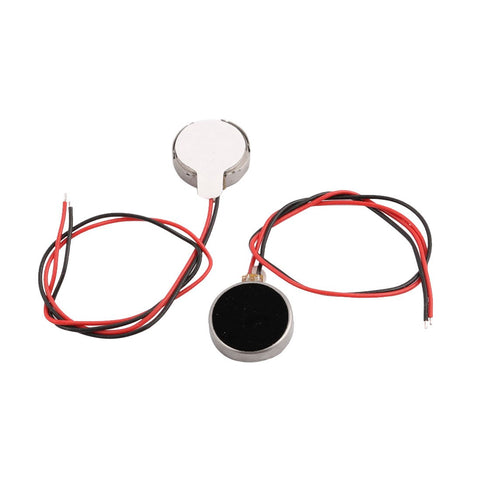 uxcell 2Pcs DC 3V 10mm Dia Mobile Coin Flat Vibrating Vibration Motor w Wire
