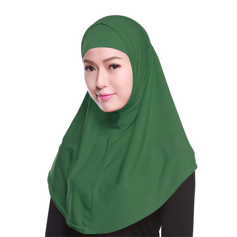 GladThink Womens 2 pieces Muslim Hijab Scarf With More colors Army