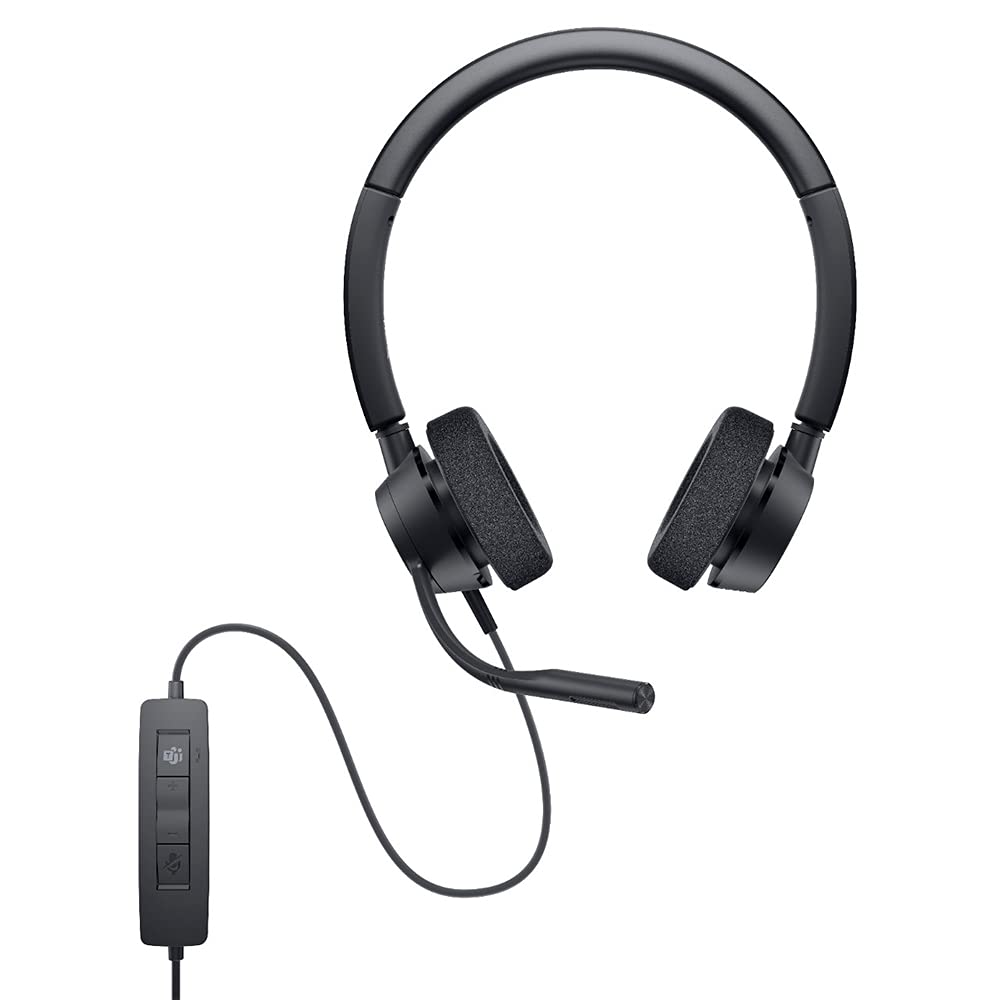 Dell WH3022 Pro Stereo Headset, Black