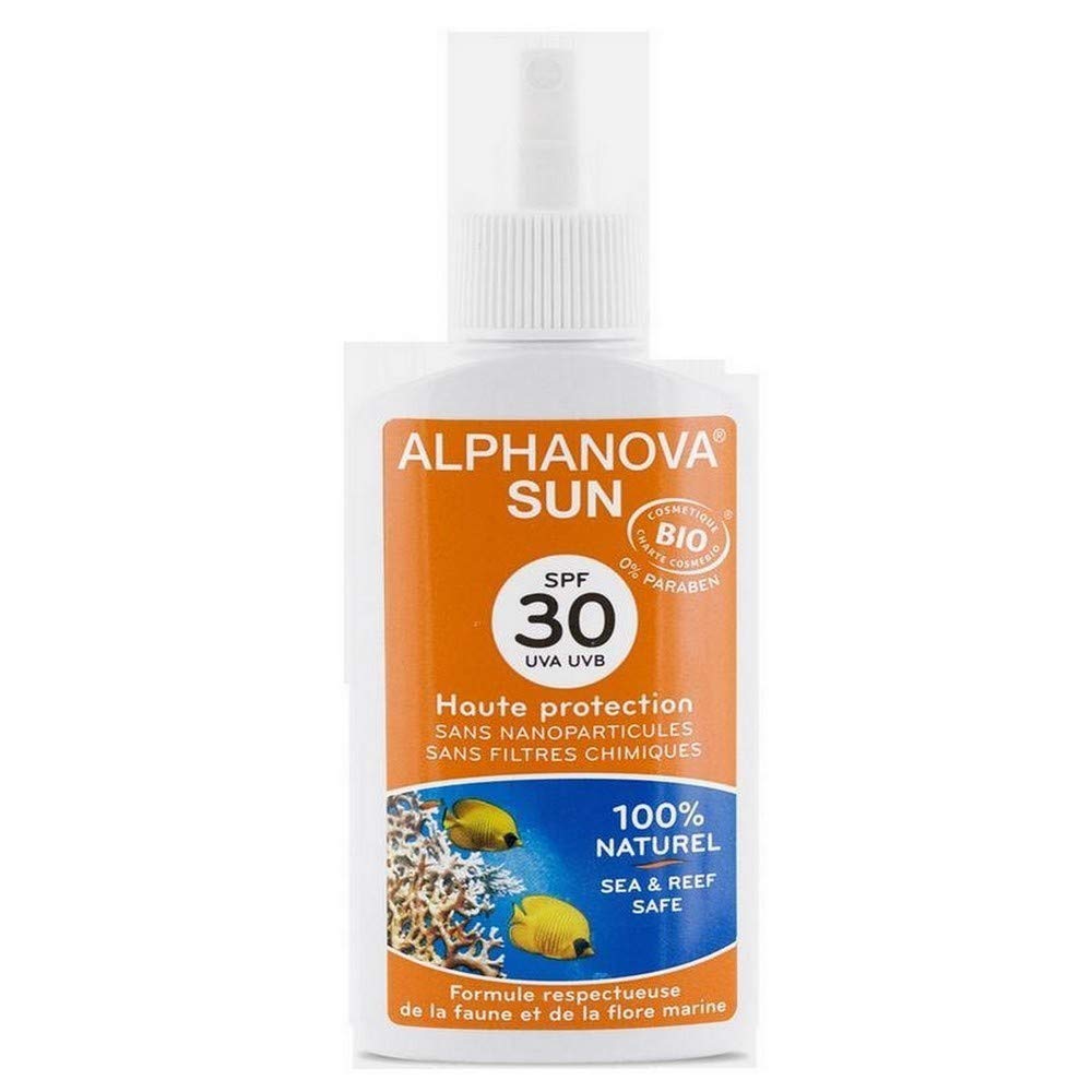 Alphanova Sun, Organic Sunscreen With SPF 30, For Face and Body Immediate Protection, Waterproof, 125ml