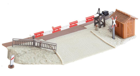 Faller 120172 Curved Grade xing with Gates HO Scale Building Kit