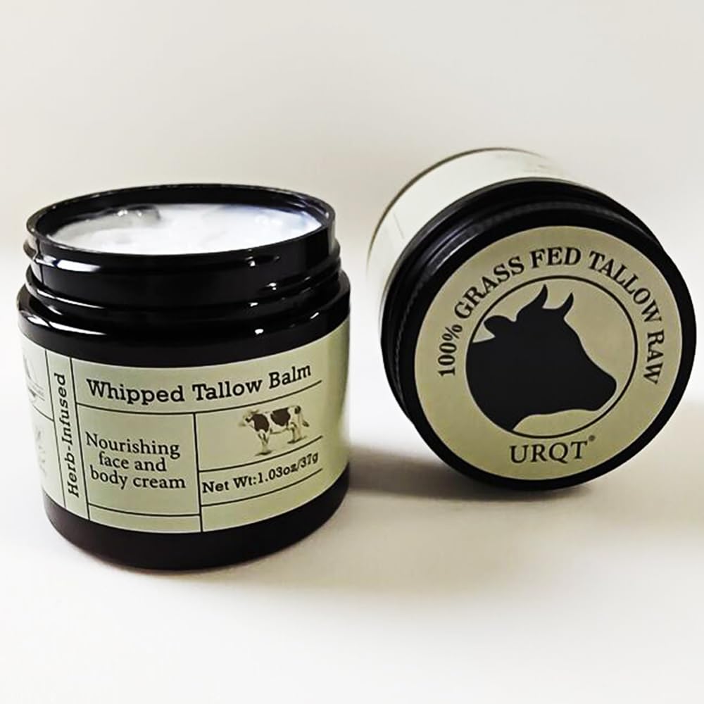 URQT Organic Grass-Fed Tallow Balm - Deeply Moisturizing for Face & Body - Natural Skin Care for Soft, Supple Skin