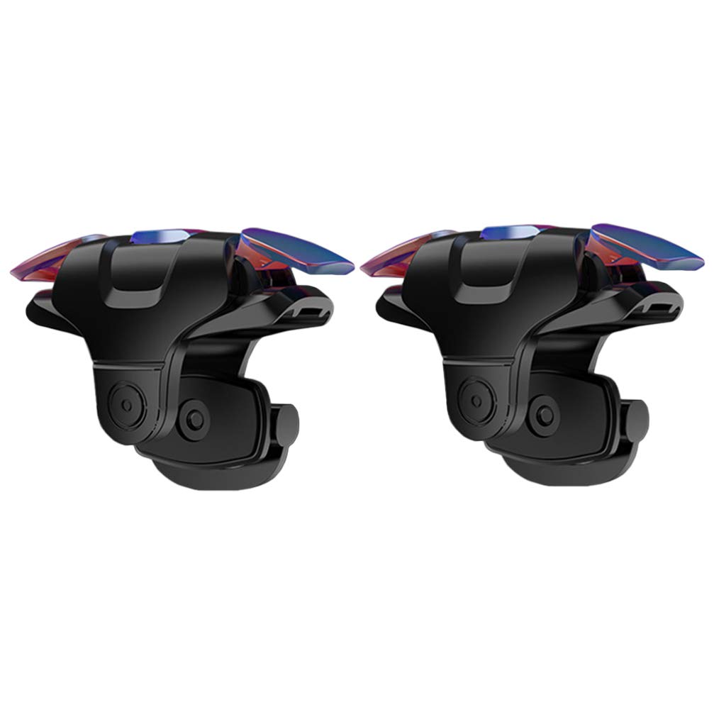 Hemobllo 1 Pair Gamepad Assist Game Trigger for Phone Game Controller Hand Grip Sensitive Aim Trigger Phone Game Trigger Aim Fire Trigger for Phone Metal Plastic Three Generations