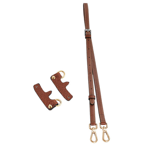 Chispee Leather Shoulder Strap Set Bag Transformation Purse Strap Extender Leather Purse Straps Replacement for Crossbody Bag (Brown Gold