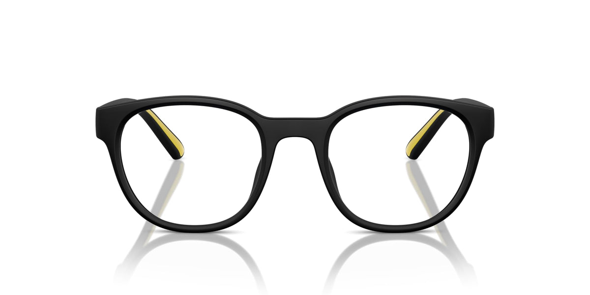 Scuderia Ferrari Men's FZ8002U Round Prescription Eyewear Frames, Matte Black/Demo Lens, 50 mm