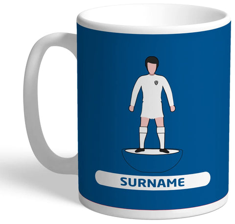 Personalised Player Figure 11oz Mug for Leeds United FC Fans, Great for Whites Football Supporters, Ceramic Tea Coffee Mug