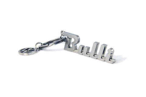 BRISA VW Collection - Volkswagen Metal Keyring Keychain Accessory Keyholder in T1 Bus Design (Bulli/Silver)
