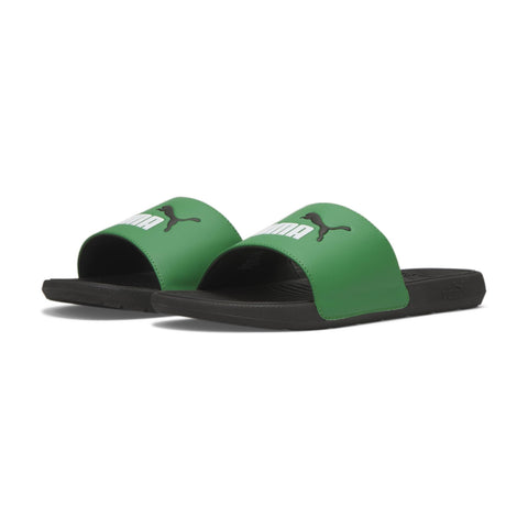 PUMA Men's Cool Cat 2.0 Slide Sandal, Archive Green White Black, 10