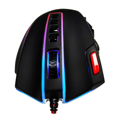 Gaming Mouse with Side Buttons High-Precision Programmable Gamer Mouse 24000 DPI 16 Side Buttons for PC MMO FPS
