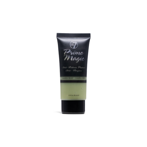 W7 Prime Magic Anti-Redness Face Primer - Green Colour Correcting Face Priming Formula - Vegan Makeup