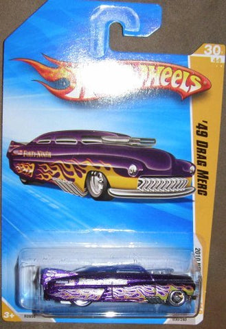 2010 HOT WHEELS 030/240 NEW MODELS 30/44 PURPLE WITH FLAMES '49 DRAG MERC