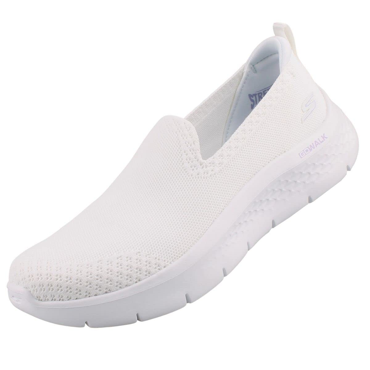 Skechers Women's Low-Top Trainers, White Textile Trim, 11