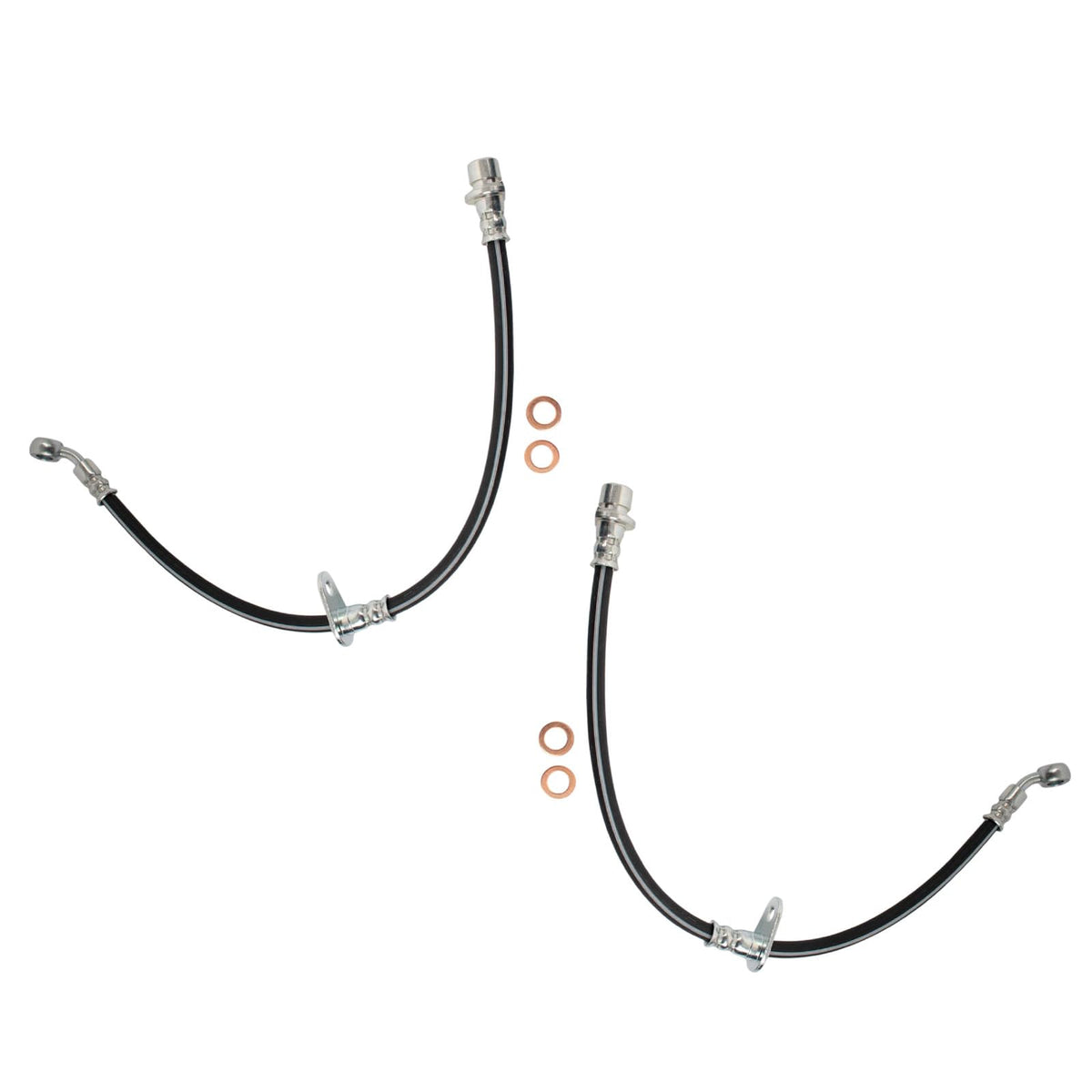 TRQ Rear Brake Hose Compatible with 1992-1994 Honda Civic