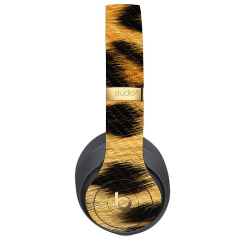 MightySkins Carbon Fiber Skin for Beats Studio 3 Wireless - Cheetah | Protective, Durable Textured Carbon Fiber Finish | Easy to Apply, Remove, and Change Styles | Made in The USA
