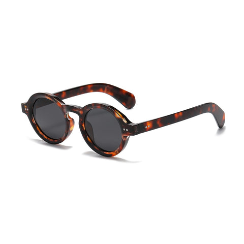 YAMEIZE Polarized Sunglasses for Womens Mens Round Vintage Retro Small Circle Chunky Round Glasses UV400 Protection