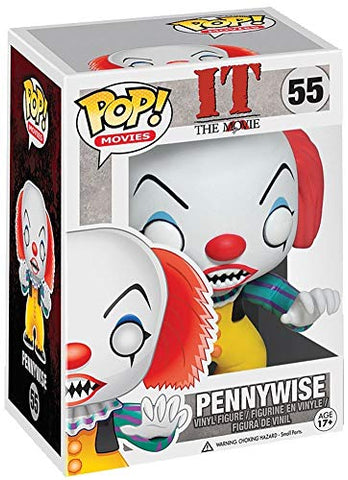 POP Stephen King's It - Pennywise Clown Funko Pop! Vinyl Figure (Bundled with Compatible Pop Box Protector Case), 3.75 inches