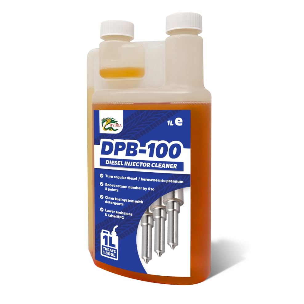 HYDRA DPB-100 Diesel Power Blast - Diesel Fuel System Cleaner | Diesel Injector Cleaner with Diesel Fuel Additive | 1 litre treats 1,000L