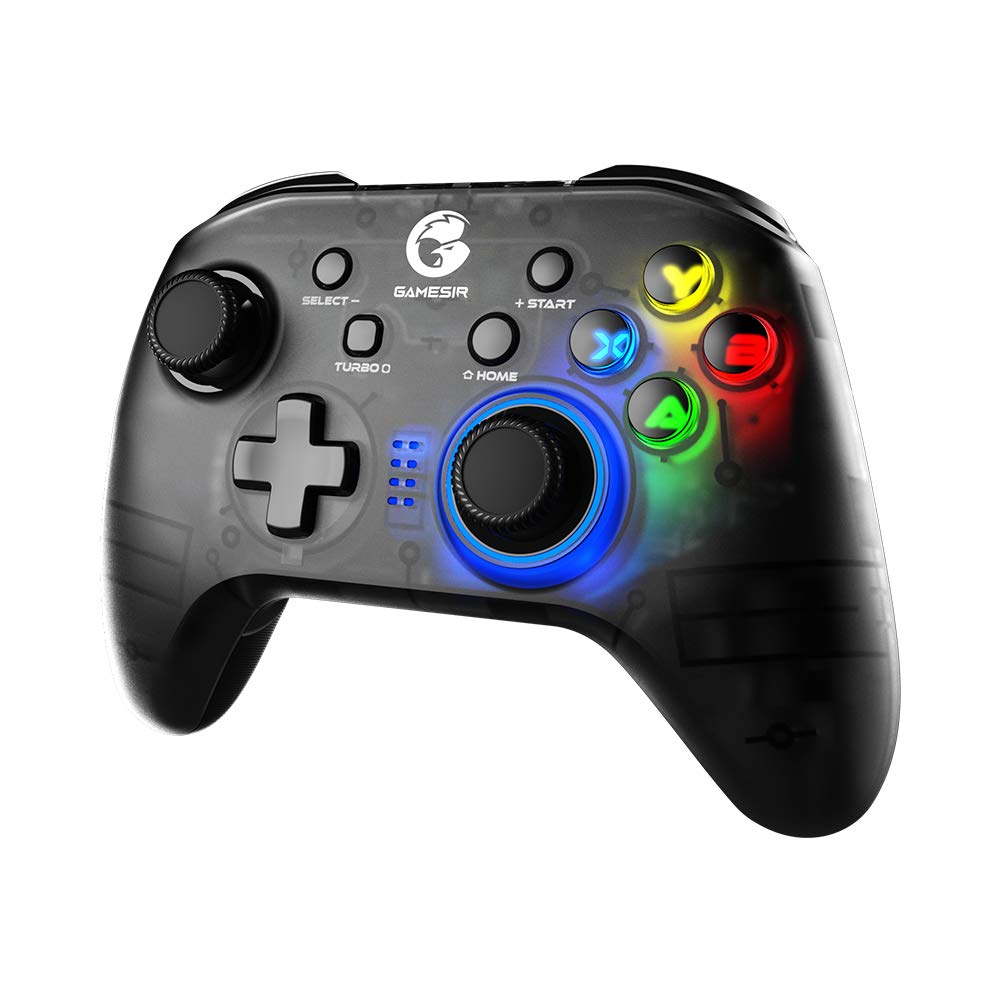 GameSir T4 Pro Upgrade PC Controller, Semi-Transparent Wireless Gaming Controller for Switch/Windows PC/iPhone/Android