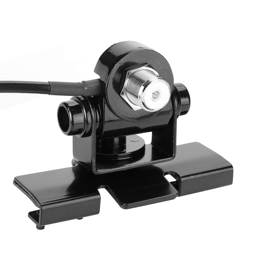 Bewinner Car Antenna Mount Bracket for Mobile Radio Car Clip Mount Trunk Lid/Hatchback/Door Mount Car Two Way Radio Radio Antenna Bracket + 5m Antenna Cable