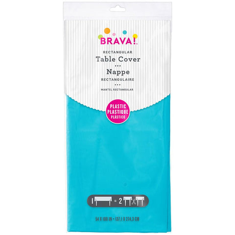 Table Cover Rectangular -Caribbean Blue [3 Retail Unit(s) Pack] - 77015.54