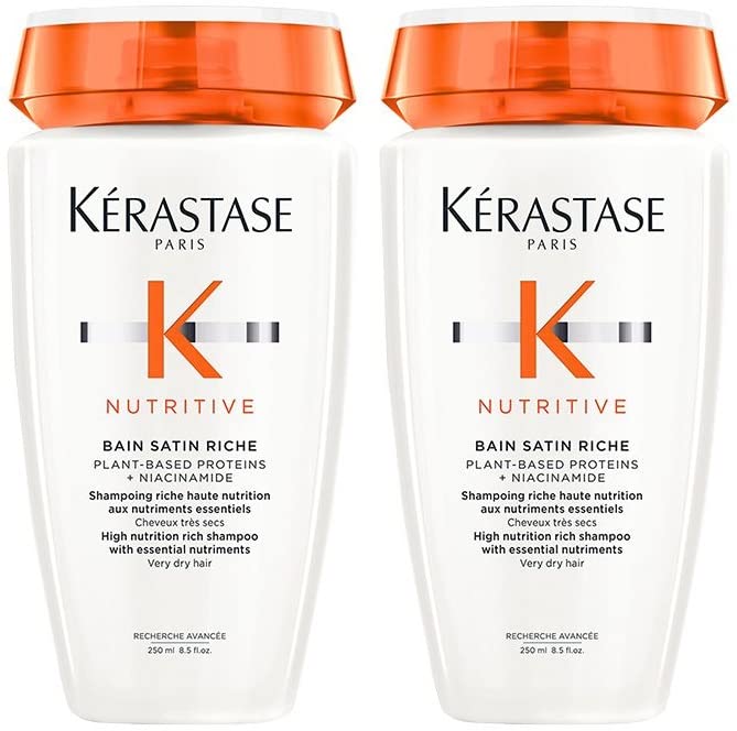 New Kerastase DOUBLE Nutritive Bain Satin Riche High Nutrition Rich Shampoo With Niacinamide For Very Dry Hair 250ml