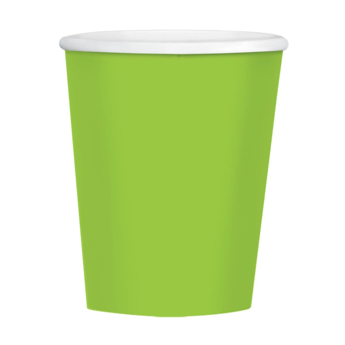 Vibrant Kiwi Green Paper Cups (Pack of 50) - 12 oz. - Perfect for Parties, Gatherings, Picnics & Home Use