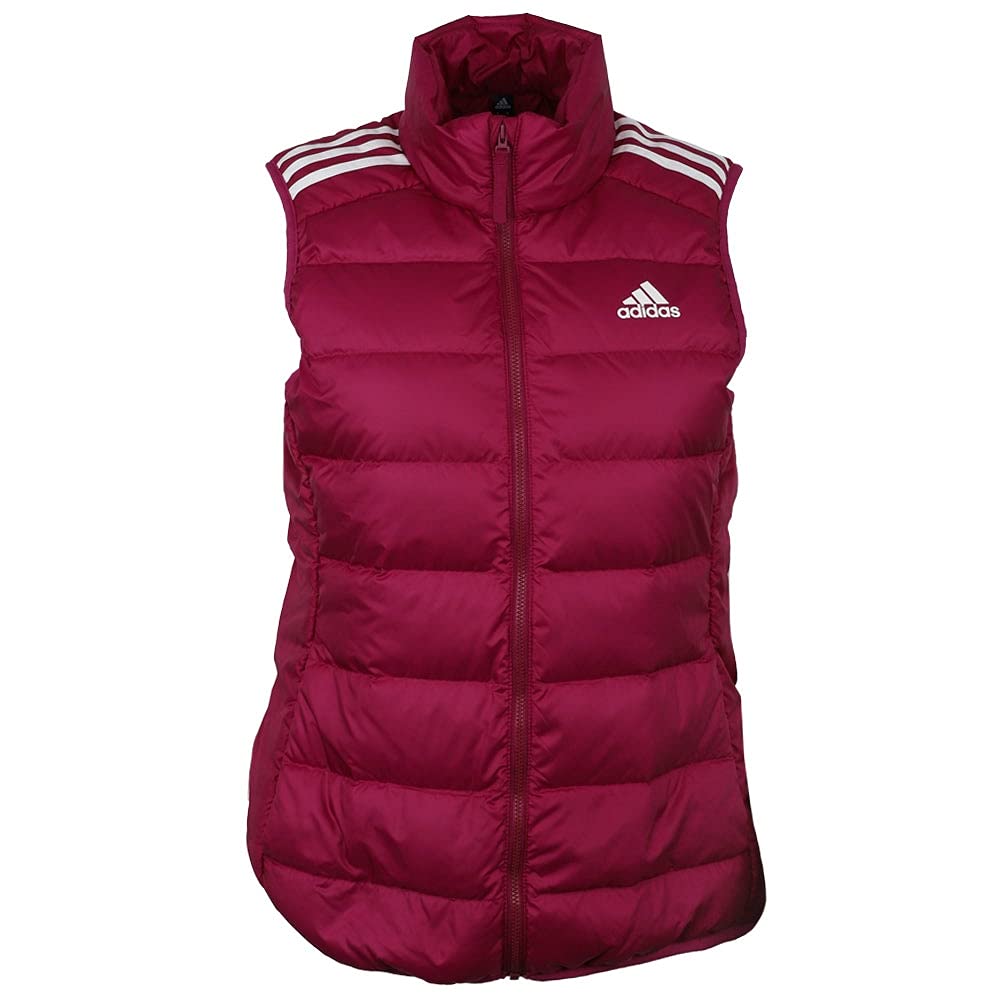Adidas Womens Essential Down Vest Power Berry Size Small
