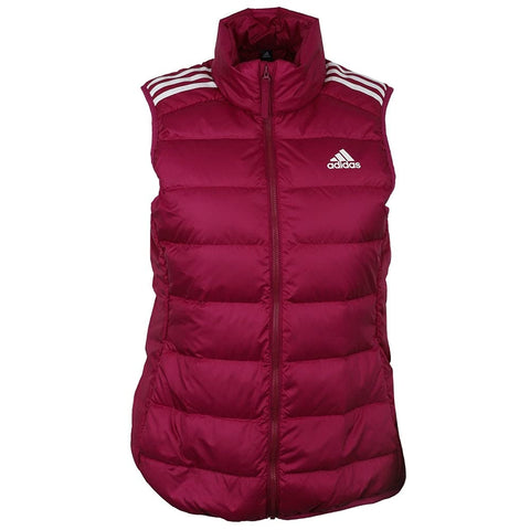Adidas Womens Essential Down Vest Power Berry Size Small