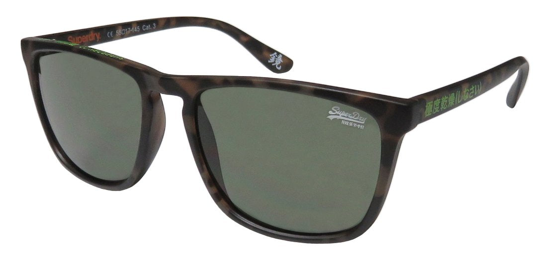 Superdry Sds Shockwave Mens Designer Full-rim 100% UVA & UVB Lenses Sunglasses/Eyewear (55-17-145, Matte Brown Pattern)