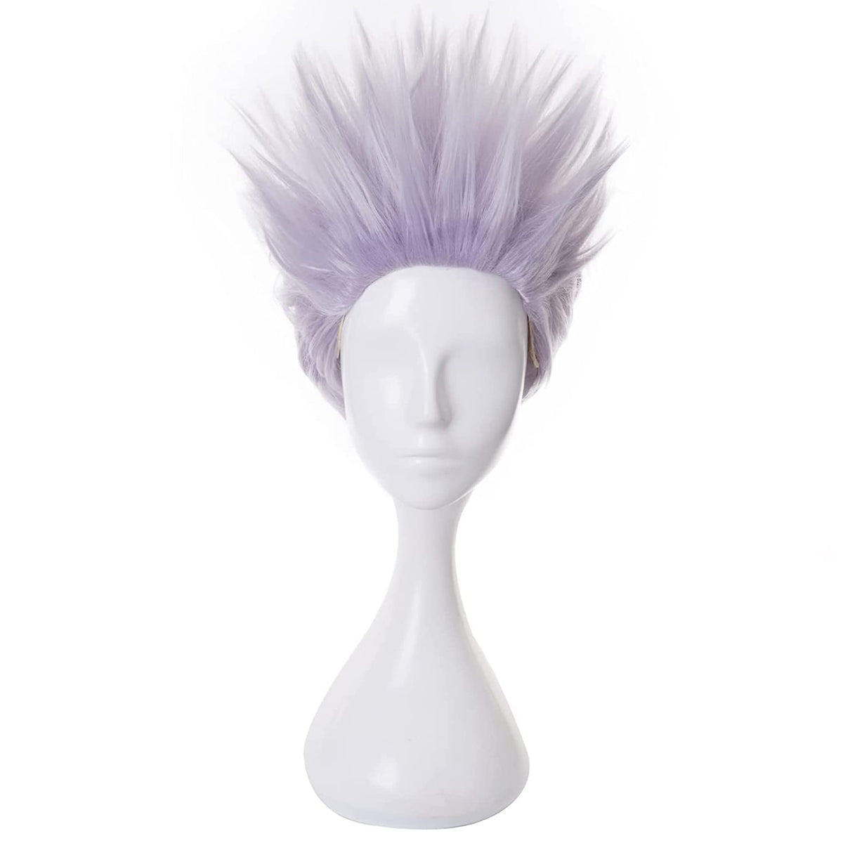 Anime wig Jujutsu Kaisen Gojo Satoru Cosplay Wig Purple short hair for Halloween, Party, Carnival, Nightlife, Concerts, Weddings with Free Wig Cap