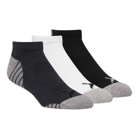 Puma Mens Half Terry 3-Pack Low Cut Socks Socks - White - Size 10-13, X-Large