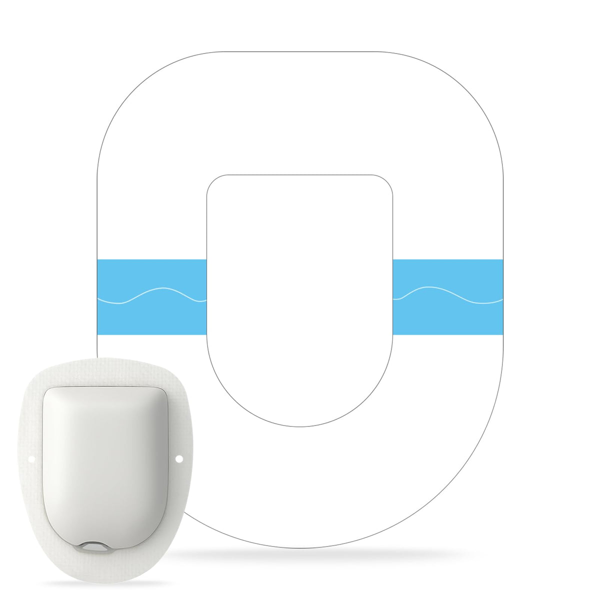 Omnipod 5 Adhesive Patches 60 Pack Waterproof Pre-Cut Transparent Patches for Omnipod 5 Omnipod Dash Pods Patches Clear Overlay Patch Latex-Free & Hypoallergenic Long Stay for 7 Days