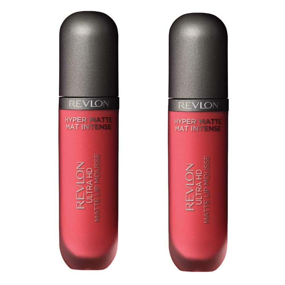 REVLON Pack of 2 Ultra HD Matte Lip Mousse, Sunset 810