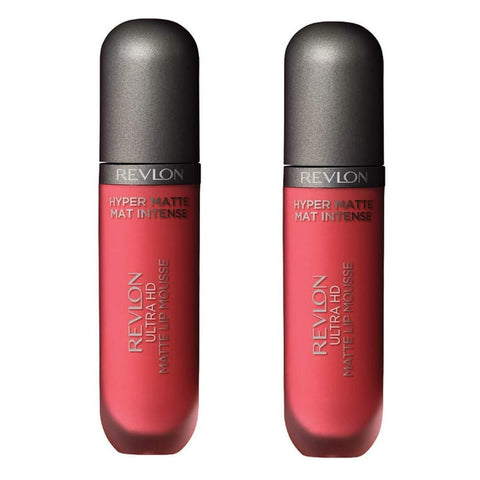 REVLON Pack of 2 Ultra HD Matte Lip Mousse, Sunset 810