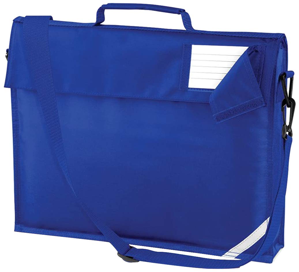 JUNIOR BOOK BAG SCHOOL BAG WITH STRAP - 5 COLOURS (BRIGHT ROYAL)(Size: One Size)