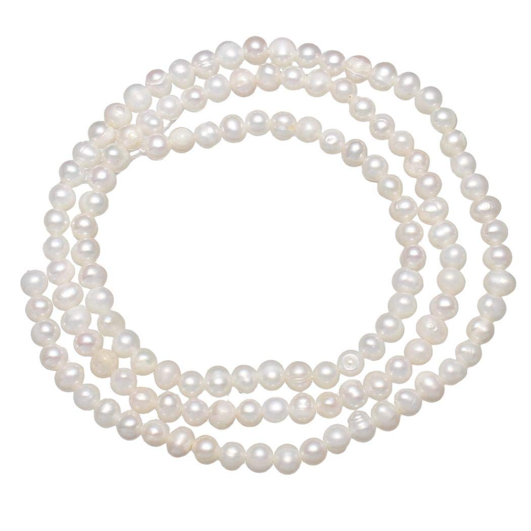 Freshwater Pearl Beads 2-3mm White Cultured Loose Beads for DIY DIY Gemstone Beads Bracelet Jewlry Making 15 Inch/Strand