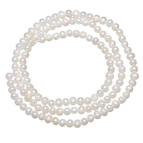 Freshwater Pearl Beads 2-3mm White Cultured Loose Beads for DIY DIY Gemstone Beads Bracelet Jewlry Making 15 Inch/Strand