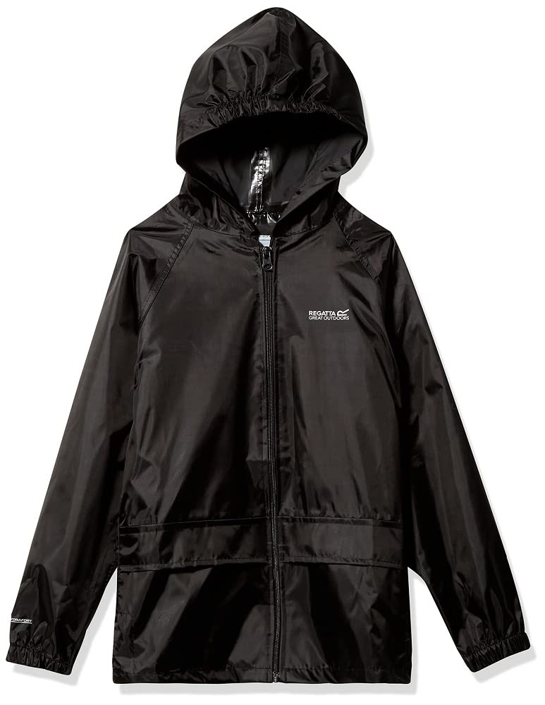 Regatta Unisex Kids Kids Stormbrk Jkt Jacket, Black, 13 Years UK
