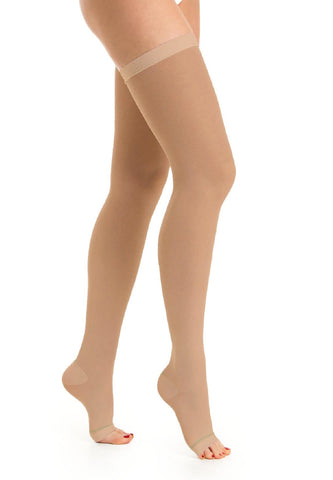 Relaxsan Antiembolism M0370A (1 Pair - Skin, XXL) Open-toe anti-embolism hold up stockings - K1-18-23 mmHg