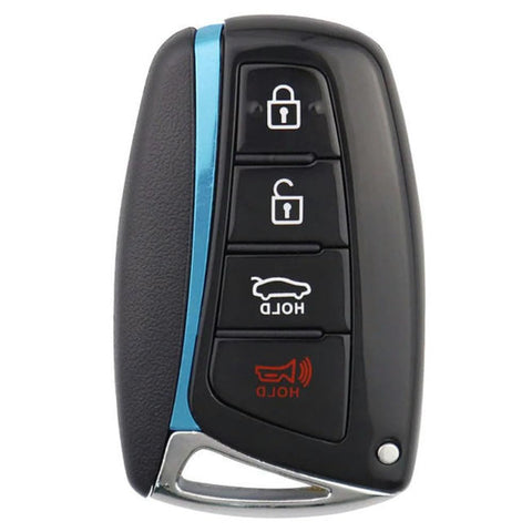 Key Fob for Hyundai Genesis Equus Azera Santa Fe 2012-2018, 3/4 Buttons Car Key Shell No Chip with Uncut Key