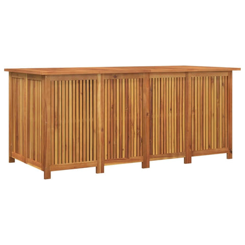vidaXL Garden Storage Box, Storage Bench for Patio Terrace, Outdoor Storage Case with Lid, Blanket Box for Cushion Toy Tool, Solid Wood Acacia