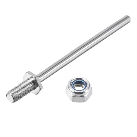 uxcell 5/16 Inch Diameter x 3 Inch Length Landing Gear Steel Axle Shaft Drive Axle with Nuts for RC Airplane - 2PCS