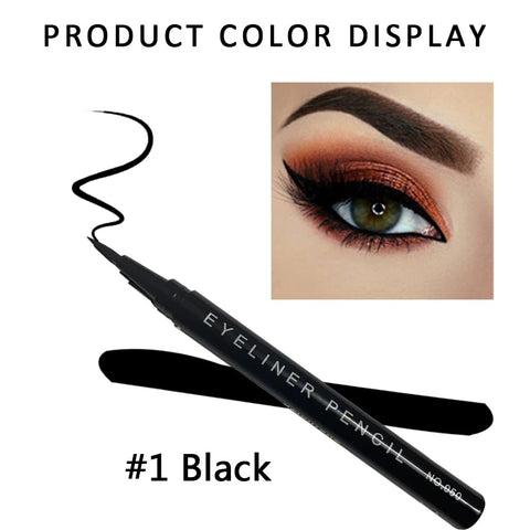 Generic 1 pack eyeliner pencil,black,with 1 pack eyebrow tool