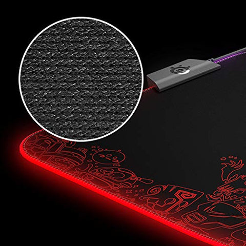 SteelSeries QcK Prism Cloth - Gaming Mouse Pad - 2 zone RGB lighting - Medium - Dota 2 Edition