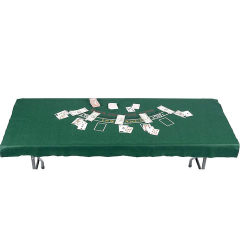 Amscan Blackjack Table Cover, 1 Piece, Green