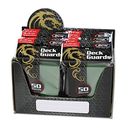 BCW Double Matte Deck Guard Sleeves - Green, 600 ct